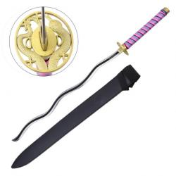 KATANA DECO LAME ACIER MOTIF DEMON SLAYER ZS680