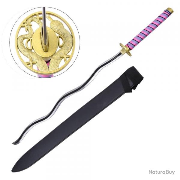 KATANA DECO LAME ACIER MOTIF DEMON SLAYER ZS680