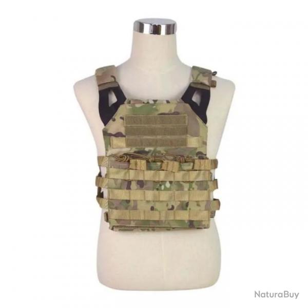 GILET TACTIQUE AIRSOFT PORTE-PLAQUES SWISS ARMS Camo