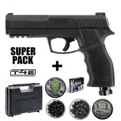 SUPER PACK PISTOLET DE DEFENSE T4E TP50 Gen2 (HDP50) - Cal .50 - 13 Joules