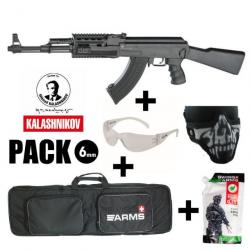 PACK REPLIQUE AEG KALASHNIKOV AK 47 Tactical 550BBs 1.4J