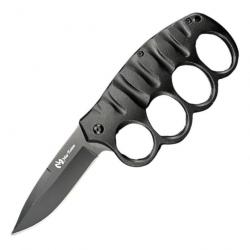 COUTEAU MAX KNIVES PLIANT POING AMERICAIN NOIR