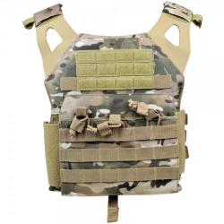 GILET TACTIQUE AIRSOFT PORTE-PLAQUES JS-TACTICAL Camo