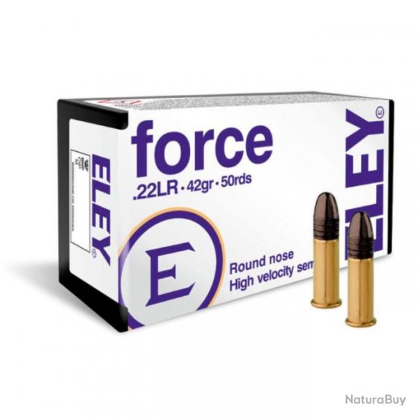 CARTOUCHES ELEY FORCE - 22LR (BOITE DE 50)