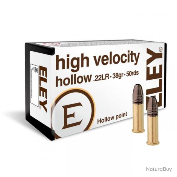 CARTOUCHES ELEY HIGH VELOCITY HOLLOW - 22LR (BOITE DE 50)