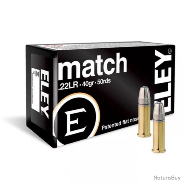 CARTOUCHES ELEY MATCH PISTOL - 22LR (BOITE DE 50)