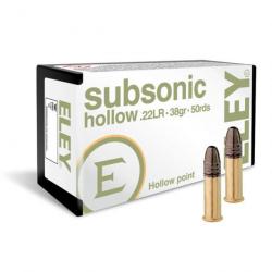 CARTOUCHES ELEY SUBSONIC HOLLOW - 22LR (BOITE DE 50)