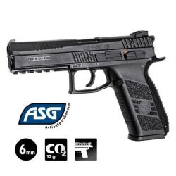 PISTOLET CZ75 P-09 DUTY Noir avec Mallette - Blowback - 6 mm BB - CO²