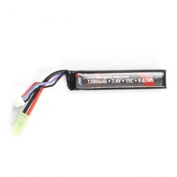 BATTERIE ASG LiPo 7.4V / 1300MAH 1 ELEMENT - CONNECTEUR Tamiya