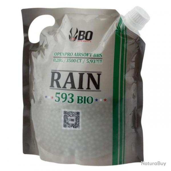 BILLES AIRSOFT BIO 6 MM RAIN BO 0.28 G - SACHET DE 3500BBs