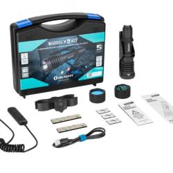 Torche tactique Olight Warrior X4 kit complet en mallette