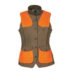 Gilet Femme Rambouillet... - Percussion XS Marron/Orange