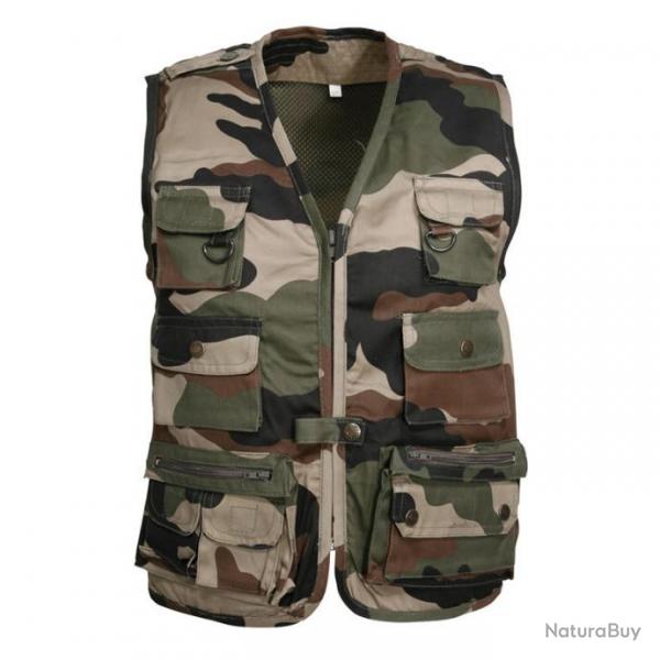 Gilet Reporter Enfant Camo - Percussion Camouflage Centre Europe 4A