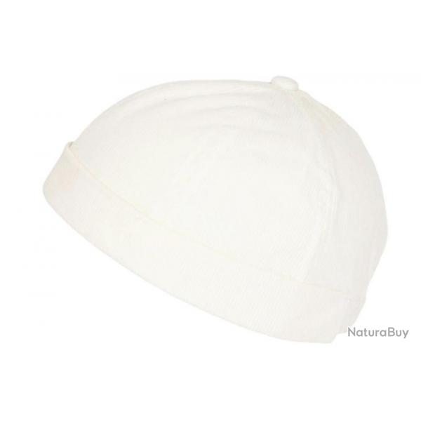 Bonnet Docker Blanc Casse Velours Look Marin Miki Kerouak Taille unique Blanc