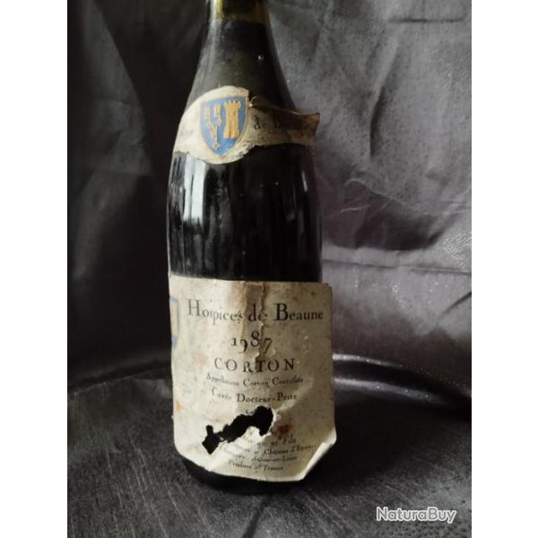 FAUTE DE CAVE ACTUELLEMENT VDS : HOSPICES DE BEAUNE - " CORTON" 1987 - CUVE DOCTEUR PESTE...