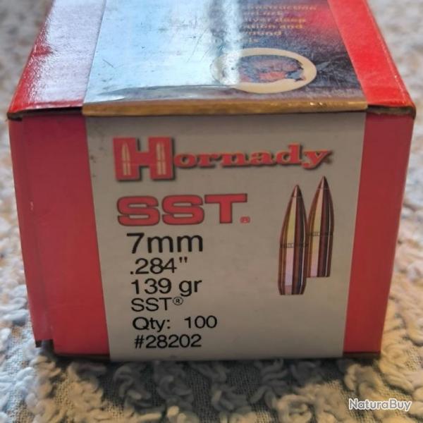 100 ogives 7mm .284 hornady 139 gr SST n 28202