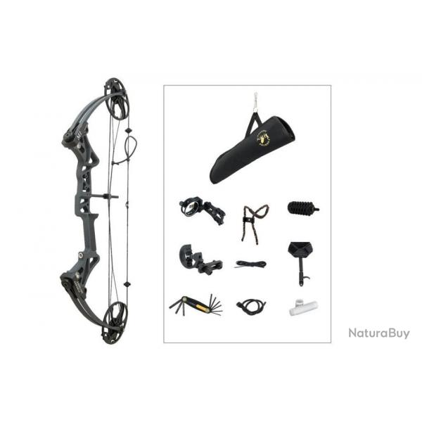 Kit Arc  poulie Topoint M1 Beginner RH Tactical 19-30 pouces 20-70 lbs