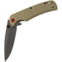 Couteau Browning Buckmark Slim Sage Manche Green Polymère Lame Acier D2 Linerlock Clip BR0543B