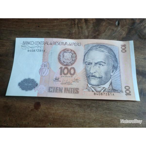 billet 100 del peru 1987 / B4087281A