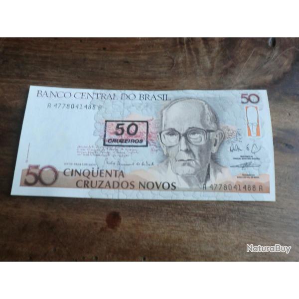 billet 50 cruzeiros brsil / A / 4778041488/ A