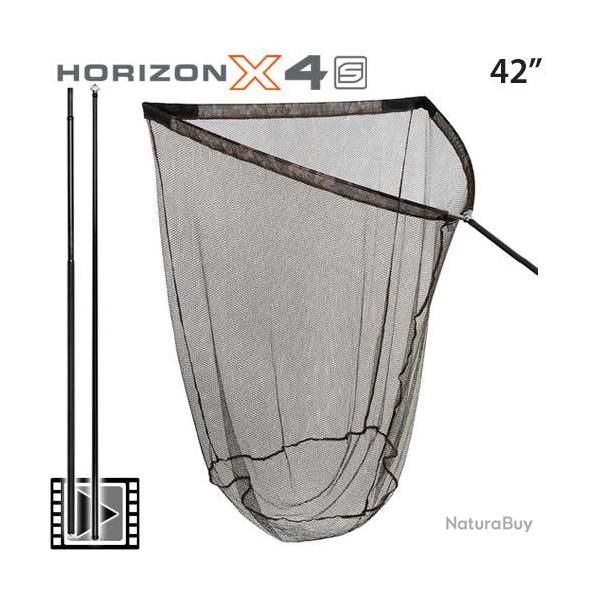 Epuisette Fox Horizon X4S 42'' manche 2 parties filet camo