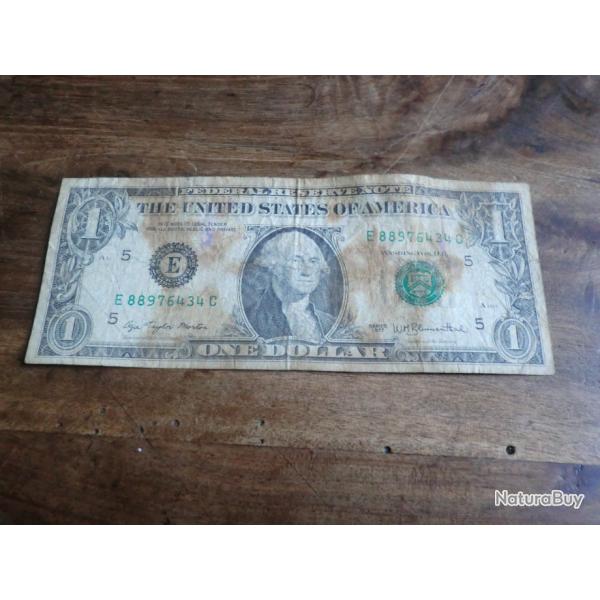 billet one dollar serie 1977 / E 88976434 C