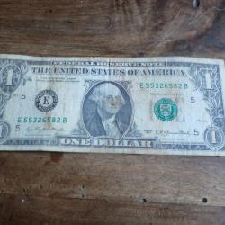 billet one dollar serie 1977 / E 55326582 B