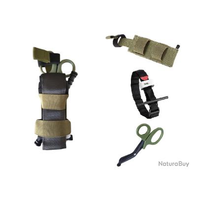 Trousse De Premiers Secours Outdoor Souple, Kit De Survie Avec Garrot Equipement Medical Compact Pour Soins Durgence En Exterieur