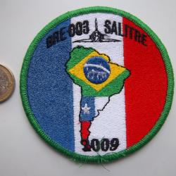 rare ! écusson militaire brigade air internationale Salitre Chili Brésil