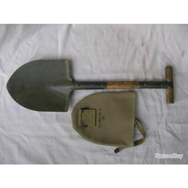 WW2 US PELLE EN " T " MILITAIRE AMRICAINE M1910 AVEC SA HOUSSE MARQUE DATE 1943 RFRENCE G.I.