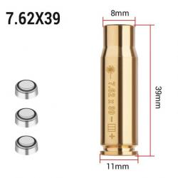 Cartouche laser de réglage calibre 7.62x39 (AK47)