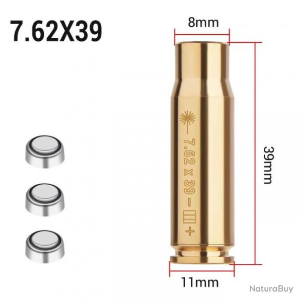 Cartouche laser de rglage calibre 7.62x39 (AK47)