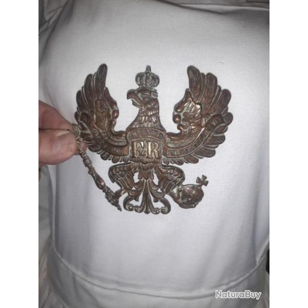 INSIGNE AIGLE DE CASQUE A POINTE ALLEMAND PRUSSE 1914-1918. WW1