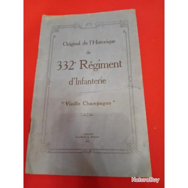 WWI Historique du 332 me de ligne