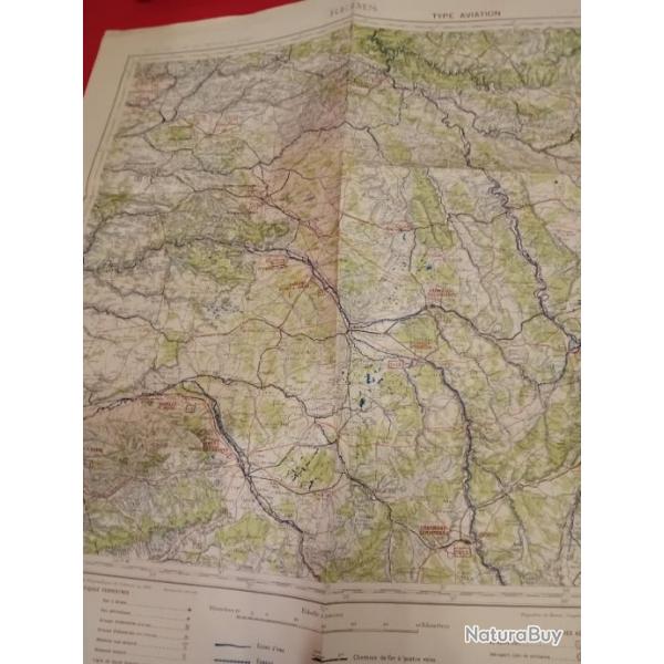 Carte aviation militaire Secteur Reims