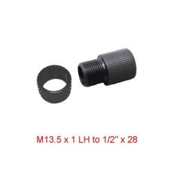 Convertisseur de filetage M13.5x1LH vers 1/2"x28