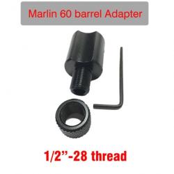 Adaptateur de filetage pour Marlin 60 fileté 1/2-28 - Avec bague de protection