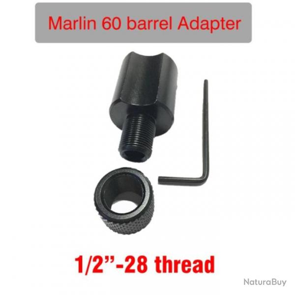 Adaptateur de filetage pour Marlin 60 filet 1/2-28 - Avec bague de protection