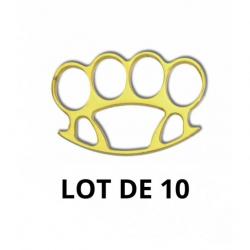 Poing américain laiton doré - Lot de 10