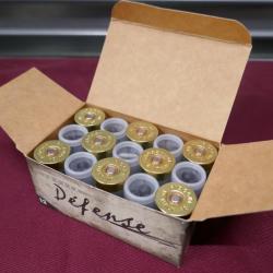 15 cartouches de defense JOCKER cal 12/50 a chevrotines 9 grains élastomere!