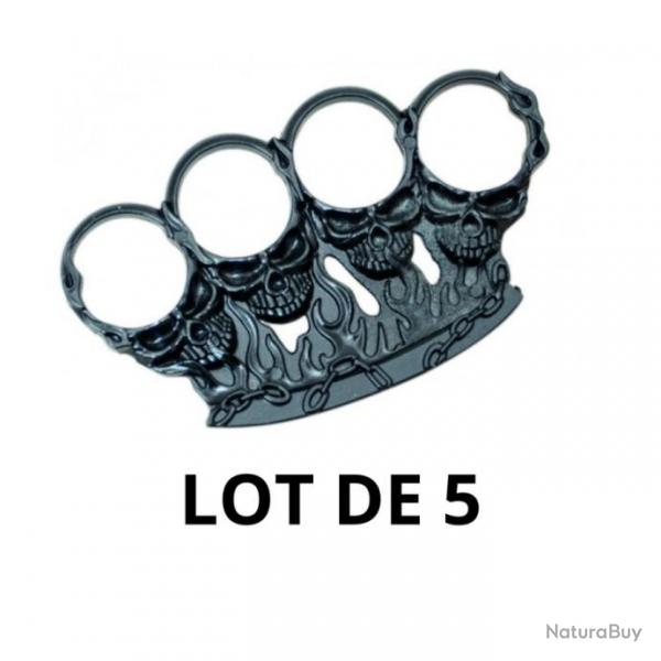 POING AMERICAIN ENFER NOIR - Lot de 5