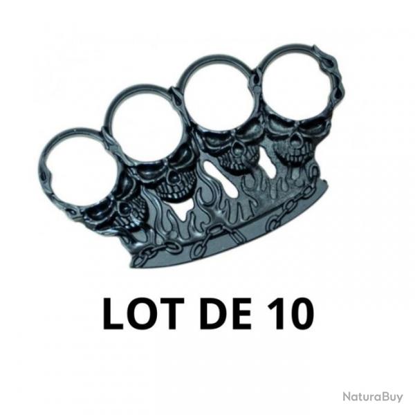 POING AMERICAIN ENFER NOIR - Lot de 10