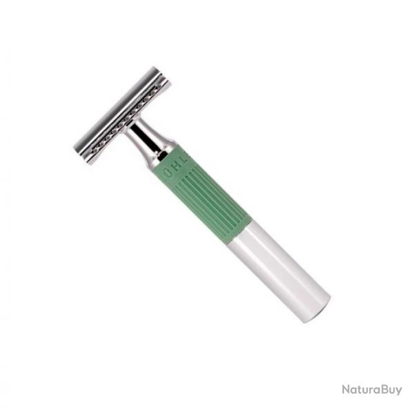 Rasoir "NEO" peigne ferm, Manche chrome et vert [Mhle]