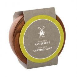 Bol à raser en bois avec savon 65 g, Base Aloe vera [Mühle]