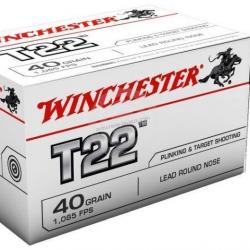 50 Cartouches T22 Winchester 22LR - Lot de 10