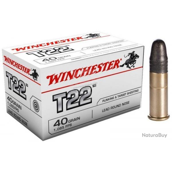 50 Cartouches T22 Winchester 22LR - Lot de 10