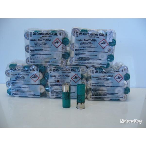 LOT DE CARTOUCHE CALIBRE 12 ACIER  N 4-6