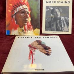 Lot de 3 livres sur les indiens des plaines