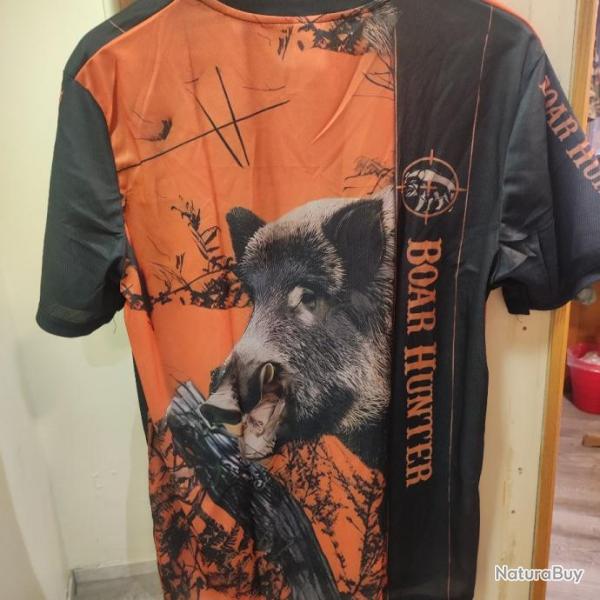 Tee shirt chasse sanglier