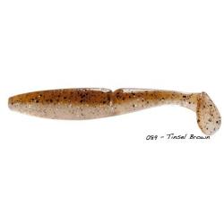 Leurre Souple Sawamura One Up Shad 4 pouces - 8,4cm 089 - Tinsel Brown